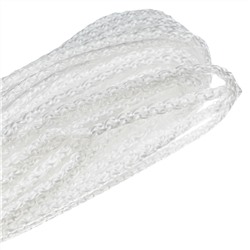 Шнур вязаный полипропиленовый с серд. белый, 3 мм, L 20 м, Сибртех