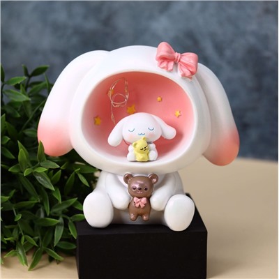 Kопилка - ночник «Plush friends», pink (14,5 см), пластик