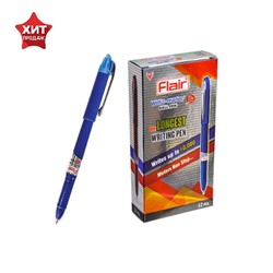 Ручка шариковая Flair Writo-Meter DX узел-игла 0.6, (длина письма 10 км), шкала на стержне, синий