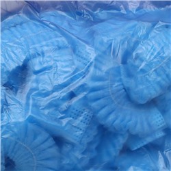 Шапочка медицинская Шарлотта 10 г/м голубая р-р 54-65 см спанбонд 100 шт./уп