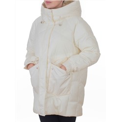 EB2819 MILK Куртка зимняя женская (200 гр. холлофайбер)