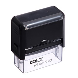 Оснастка для штампа автоматическая COLOP Printer Сompact 40, 23×59 мм, корпус чёрный