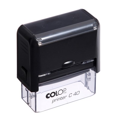 Оснастка для штампа автоматическая COLOP Printer Сompact 40, 23×59 мм, корпус чёрный