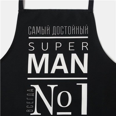 Фартук Этель Super Man, 73×71 см, 100% хлопок, саржа 190 г/м²