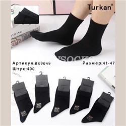 НОСКИ МУЖСКИЕ ХЛОПОК ЧЕРНЫЕ ОТЛИЧНОГО КАЧЕСТВА TURKAN 9049