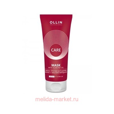 OLLIN CARE Маска против выпадения волос с маслом миндаля 200мл