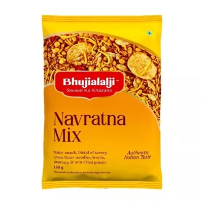 Острая закуска Навратна Микс (150 г), Navratna Mix, произв. Bhujialalji