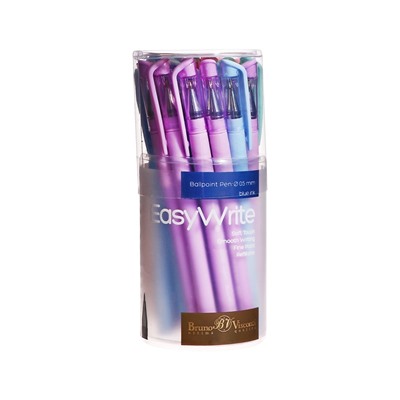 Ручка шариковая EasyWrite Zefir, 0.5 мм, синие чернила, матовый корпус Silk Touch, МИКС
