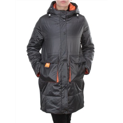 8188 DK. GRAY Пальто демисезонное женское Cloud Lag Cat (100 гр. синтепон)