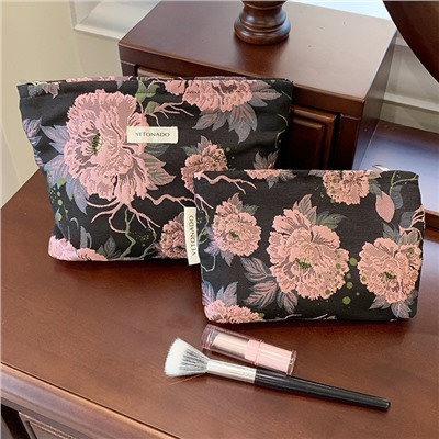 Brand capacious cosmetic bag, handheld pencil case, organizer bag, small clutch bag, liner, new collection