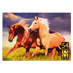 Пазлы 54 "Лошади. Символ года"