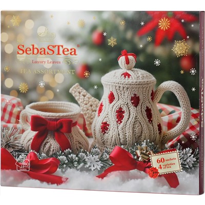 SebaSTea. Новый год. Still Life (красный) карт.упаковка, 60 пак. (Уцененная)