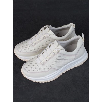 05-PDL250-2 LT. BEIGE Кроссовки женские (натуральная кожа)