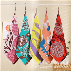 Retro gauze soft scarf, towel for face washing, double-sided wet wipes, does not fade