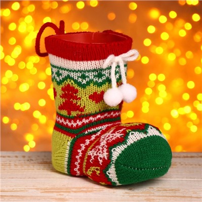 Конфетница «Сапожок», с бомбошками, вместимость 180 г, МИКС