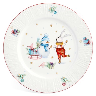 НАБОР ТАРЕЛОК ЗАКУСОЧНЫХ LEFARD "WINTER STORY" 2 ШТ. 20 СМ (КОР=18НАБ.)