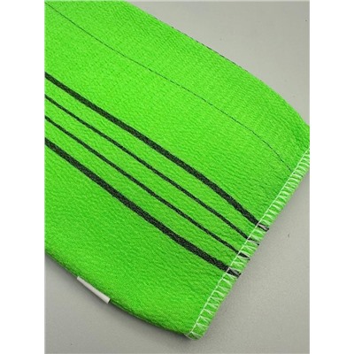 Bath Towel Мочалка-варежка для душа с пилинг-эффектом, уплотненная, зелёный