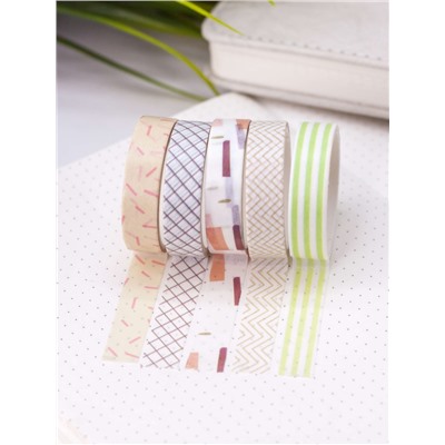 Набор клейкой ленты "Patterns", mix, шоу-бокс 12 шт.