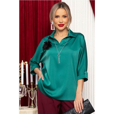 Блуза Шахерезада (изумрудная) Б14675-18М