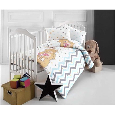 Постельное Белье для Новорожденных Ranforce Bebek Star Bear - Altınbaşak