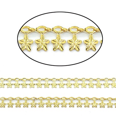 Цепочка для украшений "бахрома", звено 7*5мм цв.золотистый, 50см