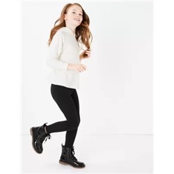 5 Pack Cotton Leggings with Stretch (6-16 Yrs)