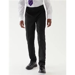2pk Boys' Slim Leg School Trousers (2-18 Yrs)