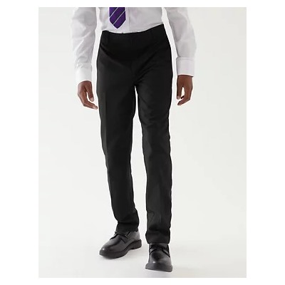 2pk Boys' Slim Leg School Trousers (2-18 Yrs)