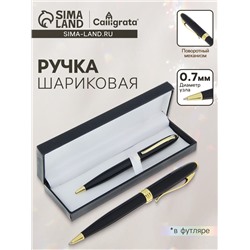 Ручка подарочная, шариковая «Грант», поворотная, в кожзам футляре