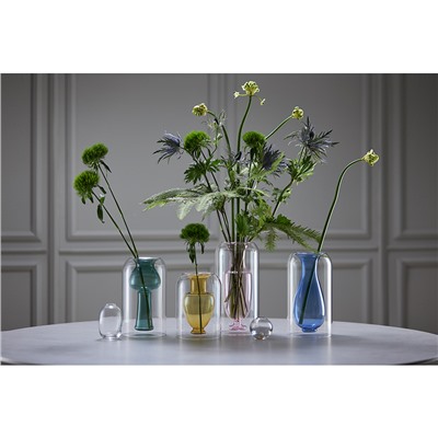 Ваза Muse, 25 см, нежно-розовая