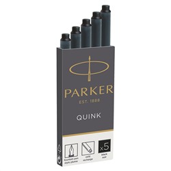 Картриджи чернильные Parker "Cartridge Quink" черные 5шт 1950382/12/Франция
