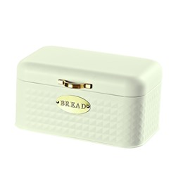 Хлебница Kelli KL-2155 размеры 30,5х20,7х15см Корпус и крышка из нержавеющей стали КРЕМОВАЯ (4) оптом