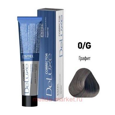 ESTEL DE LUXE 0/G Краска-уход графит (Correct)