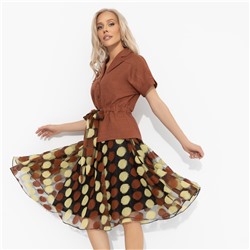 Костюм с юбкой приталенный, Светские манеры (фэшн, 2 в 1)