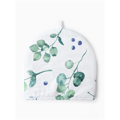 Грелка на чайник Этель Eucalyptus 28×28 см, 100% хлопок, 190 г/м²