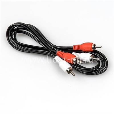 Кабель соединительный DIALOG 2xRCA(M)-2xRCA(M) 3.0м. черный (в пакете)