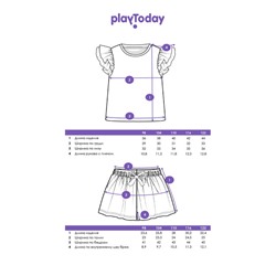 Комплект для девочки: футболка, шорты