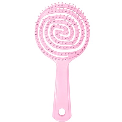 SOLOMEYA Расческа-мини для распутывания волос ЛЕДЕНЕЦ.РОЗОВАЯ