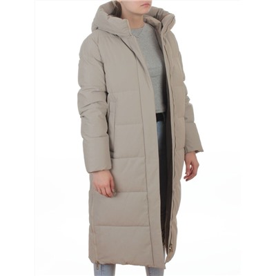 L667 BEIGE Пальто зимнее женское (200 гр. холлофайбер)
