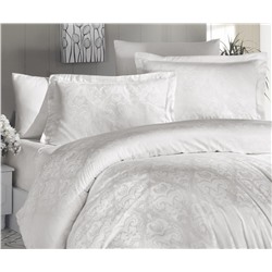 Сатиновое Постельное Белье Евро 2 сп. JACQUARD SATEN First Choice