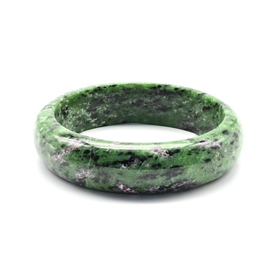 Широкий браслет из Цоизита "Кольцо"