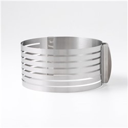Форма для выкладки и выпечки с регулировкой размера Доляна, d=16-20 см, серебристая