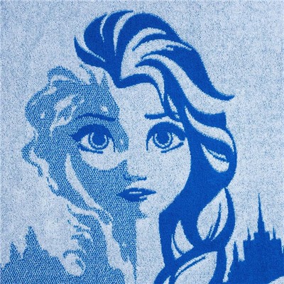 Полотенце махровое «Холодное сердце», 70×130 см, 100% хлопок, 420 г/м²