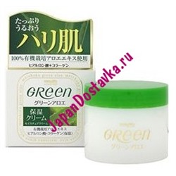 Увлажняющий крем для очень сухой кожи лица Green Plus Aloe Moisture cream, MEISHOKU 48 г