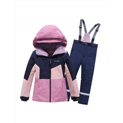 Горнолыжный костюм зимний для девочки розового цвета 9518R