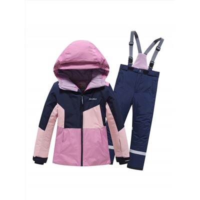 Горнолыжный костюм зимний для девочки розового цвета 9518R
