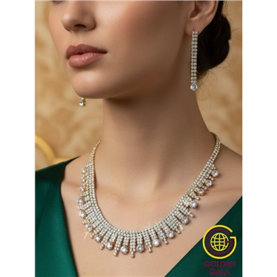 Набор бижутерии "Вечерний шарм" Арт Н5 модель 9 цвет золото