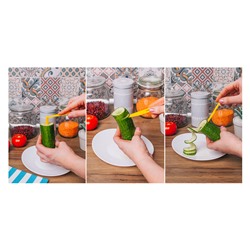 Овощерезка спиралью Доляна «Буратино», 10.5 см, МИКС