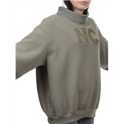 2510 GRAY GREEN Толстовка женская (85% хлопок, 10% полиэстер, 5% спандекс)