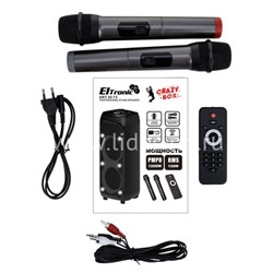 Колонка 10" (30-73 CRAZY BOX 1200) динамик 2шт/10" ELTRONIC с TWS